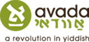 avada logo - is this really proper yiddish spelling for these sounds?