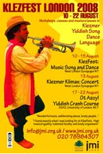 KlezFest London 2008 poster