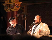 Theo Bikel and Alberto Mizrahi. Photo: Bob Blacksberg